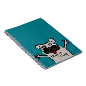 キュートハグアパグティール(緑がかった色) ノートブック (右側)
