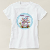 キュートハッピーイースターバニー格言 Tシャツ (デザイン正面)