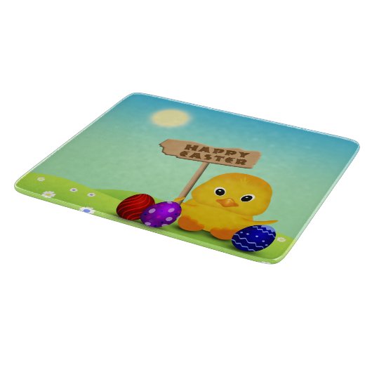 キュートハッピーイースターベビーシック カッティングボード (角)