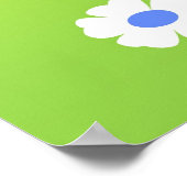 キュートハッピーイースターベビーシック ポスター (角)