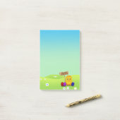 キュートハッピーイースターベビーシック ポストイット (デスク上)