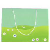 キュートハッピーイースターベビーシック ラージペーパーバッグ (裏面)