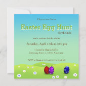 キュートハッピーイースターベビーシック 招待状 (裏面)