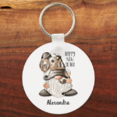 キュートハッピーニューイヤー格言 キーホルダー (正面)