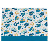 キュートハッピーハヌッカジャンボ抱き枕 ラージペーパーバッグ (裏面)