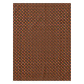 キュートハッピーハローウィンブラックオレンジ水玉模様 テーブルクロス (正面)