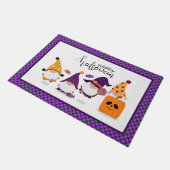 キュートハッピーハローウィン格言カボチャ秋 ドアマット (アングル)