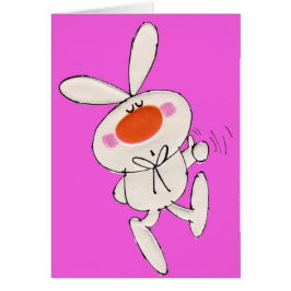 キュートハッピーバニーピンク誕生日