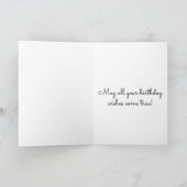 キュートハッピーバースデーキリン姪カード カード (内部)