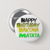 キュートハッピーバースデーハクナマタタエコインスピレーション 缶バッジ (正面&裏面)