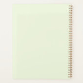 キュートハッピーフラワースマイル名前をカスタムする プランナー手帳 (裏面)