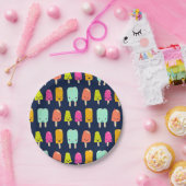 キュートハッピーフルーツポプシクルかわいい顔紙プレート ペーパープレート (パーティー)