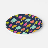 キュートハッピーフルーツポプシクルかわいい顔紙プレート ペーパープレート (アングル)