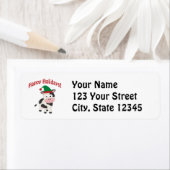 キュートハッピーホリデーズクリスマス小妖精や小人カウズ ラベル (インサイチュ)