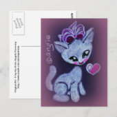 キュートハッピーラブ子猫 ポストカード (正面/裏面)