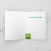 キュートハッピーリトルヤギ誕生日 カード (内部)