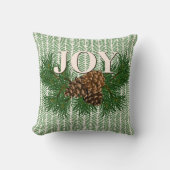 キュートハッ魅力的プホリデーズジョイキャビンホームデコール クッション (正面)