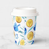 キュートハヌッカウォーター色バーバルミツワーユダヤ 紙コップ (右)