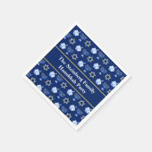 キュートハヌッカドレイデル(ユダヤ教)メノラーパターカスタムンパーティー スタンダードカクテルナプキン (角)