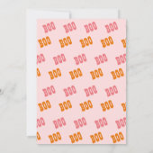 キュートハロウィン不気味ウィッチ子供の誕生日パーティー 招待状 (裏面)