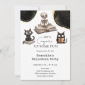 キュートハロウィーンおもしろいパーティの招待状 招待状 (正面)