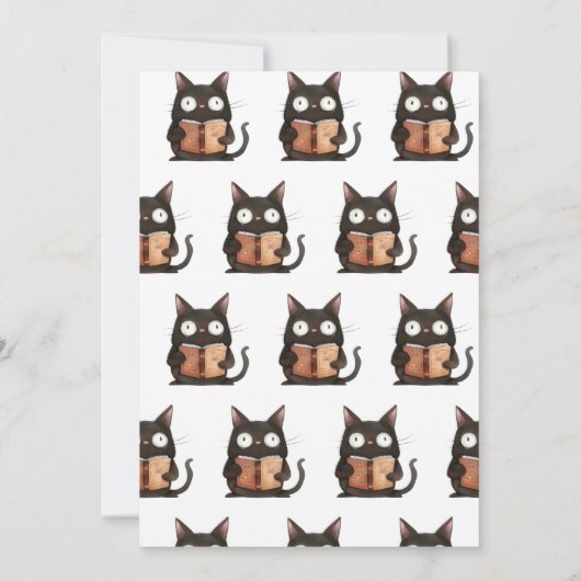 キュートハロウィーンおもしろいパーティの招待状 招待状 (裏面)