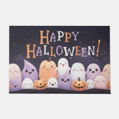 キュートハロウィーンかわいい幽霊 ドアマット (正面)