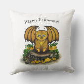 キュートハロウィーンこうもり アウトドアクッション (裏面)