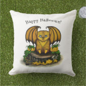 キュートハロウィーンこうもり アウトドアクッション (芝生)