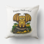 キュートハロウィーンこうもり アウトドアクッション (正面)