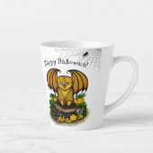 キュートハロウィーンこうもり カフェラテマグ (右)