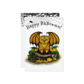 キュートハロウィーンこうもり カード (正面/裏面インサイチュ)