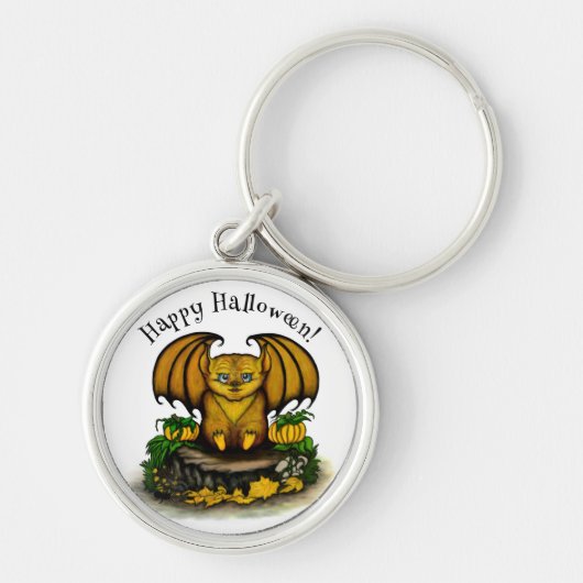 キュートハロウィーンこうもり キーホルダー (正面)