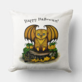 キュートハロウィーンこうもり クッション (正面)