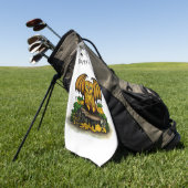 キュートハロウィーンこうもり ゴルフタオル (グリーン)