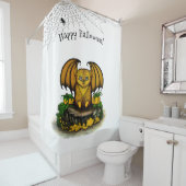 キュートハロウィーンこうもり シャワーカーテン (インサイチュ)