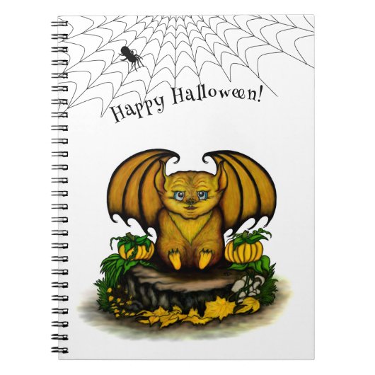 キュートハロウィーンこうもり ノートブック (正面)