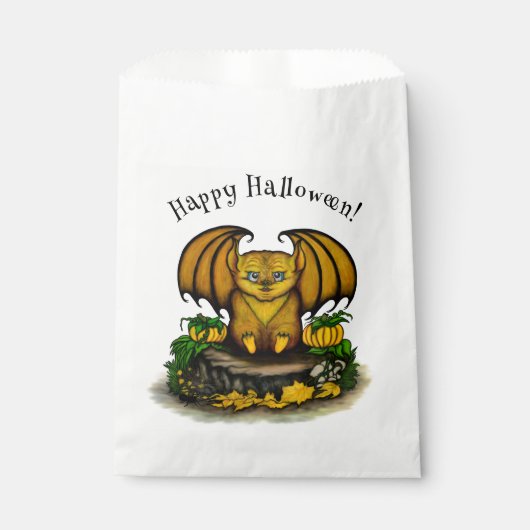 キュートハロウィーンこうもり フェイバーバッグ (正面)