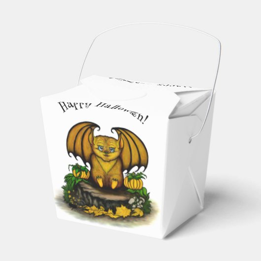 キュートハロウィーンこうもり フェイバーボックス (正面サイド)
