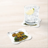 キュートハロウィーンこうもり ペーパーコースター (インサイチュ)