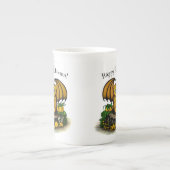 キュートハロウィーンこうもり ボーンチャイナマグカップ (正面)