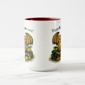 キュートハロウィーンこうもり マグカップ (中央)