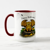 キュートハロウィーンこうもり マグカップ (左)