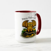 キュートハロウィーンこうもり マグカップ (正面右)