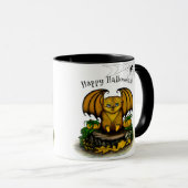 キュートハロウィーンこうもり マグカップ (正面右)