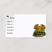 キュートハロウィーンこうもり 名刺 (正面)