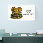 キュートハロウィーンこうもり 横断幕 (トレードショー)