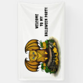 キュートハロウィーンこうもり 横断幕 (縦)