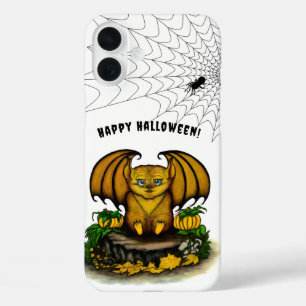 キュートハロウィーンこうもり iPhone 16 PLUSケース