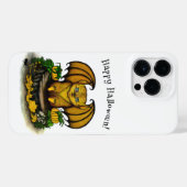 キュートハロウィーンこうもり iPhoneケース (裏面横)